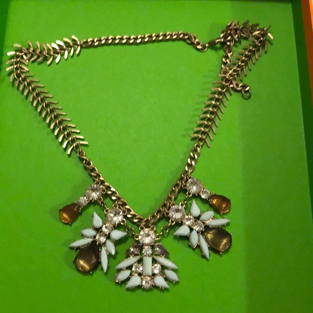 Light blue statement Necklace